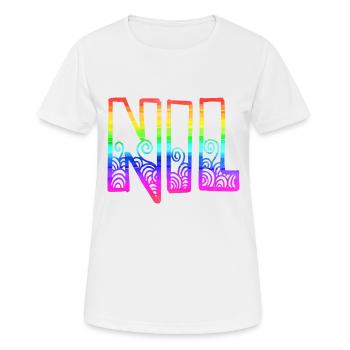 nil rs regenbogen - Frauen T-Shirt atmungsaktiv - Weiß - Vorne - AI Model Female 172 dark (172cm)