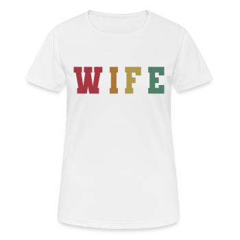 Retro Frau Matching Paar Hochzeitsfeier Hochzeit - Frauen T-Shirt atmungsaktiv - Weiß - Vorne - AI Model Female 172 dark (172cm)