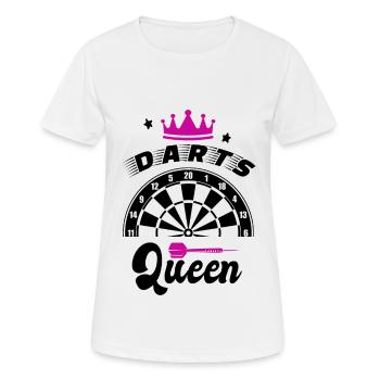 Reine des fléchettes - T-shirt respirant Femme - blanc - Devant - AI Model Female 172 dark (172cm)