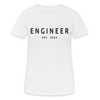 Ingenieur Est. 2023 Diplom-Ingenieurstudent - Frauen T-Shirt atmungsaktiv - Weiß - Vorne - AI Model Female 172 dark (172cm)