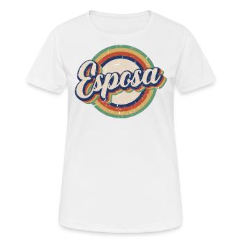 Esposa Retro Wife To Be Bride Couple Wedding Gift - Women's Breathable T-Shirt - white - Front - AI Model Female 172 dark (172cm)