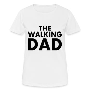 The walking dad - T-shirt respirant Femme - blanc - Devant - AI Model Female 172 dark (172cm)
