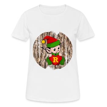 onze r - T-shirt respirant Femme - blanc - Devant - AI Model Female 172 dark (172cm)
