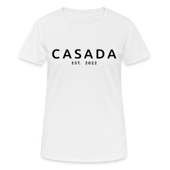 2022 Hochzeitstag verheiratete Frauen - Frauen T-Shirt atmungsaktiv - Weiß - Vorne - AI Model Female 172 dark (172cm)