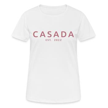 2022 Hochzeitstag verheiratete Frauen - Frauen T-Shirt atmungsaktiv - Weiß - Vorne - AI Model Female 172 dark (172cm)