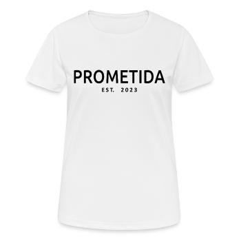 2023 Verlobte Verlobte Hochzeit - Frauen T-Shirt atmungsaktiv - Weiß - Vorne - AI Model Female 172 dark (172cm)