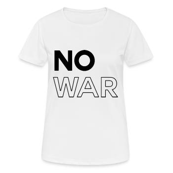 Pas de guerre - T-shirt respirant Femme - blanc - Devant - AI Model Female 172 dark (172cm)