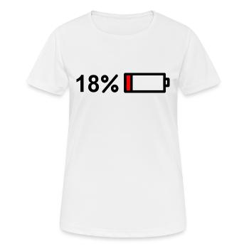 Enfin 18 ! Joyeux 18 ans! Conception d’anniversaire - T-shirt respirant Femme - blanc - Devant - AI Model Female 172 dark (172cm)