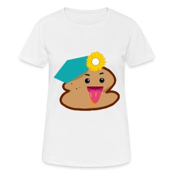 Kaka Sonnenblume Blume - Frauen T-Shirt atmungsaktiv - Weiß - Vorne - AI Model Female 172 dark (172cm)