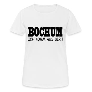 Bochum - Je viens de vous! - T-shirt respirant Femme - blanc - Devant - AI Model Female 172 dark (172cm)