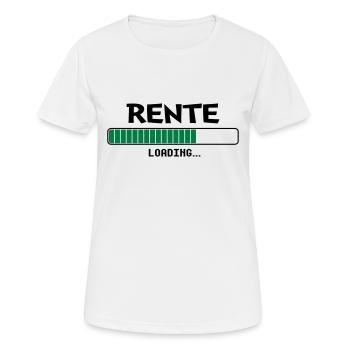 Rente loading Ladebalken - Frauen T-Shirt atmungsaktiv - Weiß - Vorne - AI Model Female 172 dark (172cm)