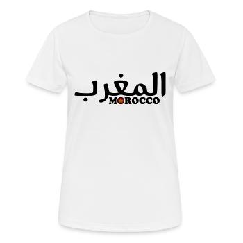 Maroc - T-shirt respirant Femme - blanc - Devant - AI Model Female 172 dark (172cm)