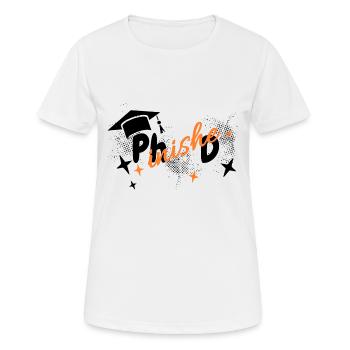 Abschluss Doktor Phinished Universität Uni - Frauen T-Shirt atmungsaktiv - Weiß - Vorne - AI Model Female 172 dark (172cm)