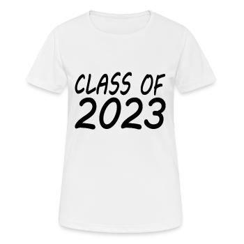 Class of 2023 - Women's Breathable T-Shirt - white - Front - AI Model Female 172 dark (172cm)