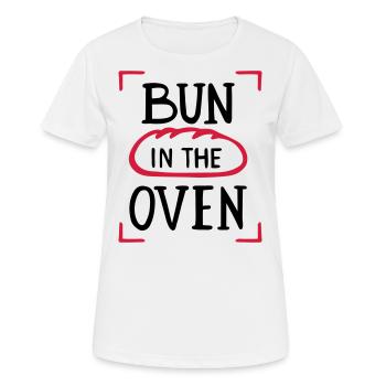 Rôti Tube Bun Four Enceinte Enceinte Enceinte - T-shirt respirant Femme - blanc - Devant - AI Model Female 172 dark (172cm)