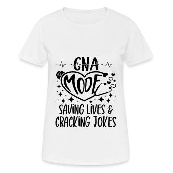 CNA Nursing Certified Nurse Assistant Life Gifts - Women's Breathable T-Shirt - white - Front - AI Model Female 172 dark (172cm)