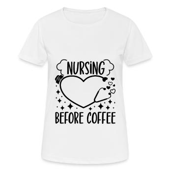 CNA Nursing Certified Nurse Assistant Life Gifts - Frauen T-Shirt atmungsaktiv - Weiß - Vorne - AI Model Female 172 dark (172cm)