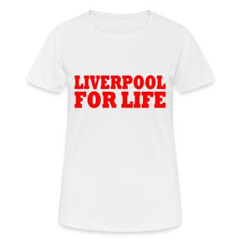 Liverpool - T-shirt respirant Femme - blanc - Devant - AI Model Female 172 dark (172cm)