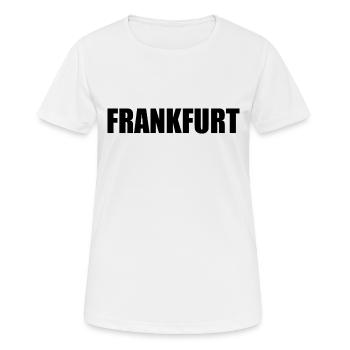 Frankfurt - Frauen T-Shirt atmungsaktiv - Weiß - Vorne - AI Model Female 172 dark (172cm)