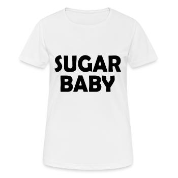 Sugar baby - Women's Breathable T-Shirt - white - Front - AI Model Female 172 dark (172cm)