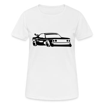 Rennauto Sportwagen Tuning Car - Frauen T-Shirt atmungsaktiv - Weiß - Vorne - AI Model Female 172 dark (172cm)
