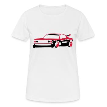 Rennauto Sportwagen Tuning Car - Frauen T-Shirt atmungsaktiv - Weiß - Vorne - AI Model Female 172 dark (172cm)