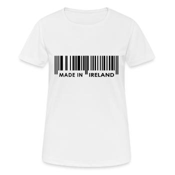 Made in Ireland - Women's Breathable T-Shirt - white - Front - AI Model Female 172 dark (172cm)