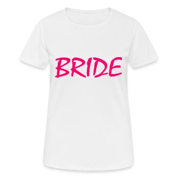 Bride - Women's Breathable T-Shirt - white - Front - AI Model Female 172 dark (172cm)