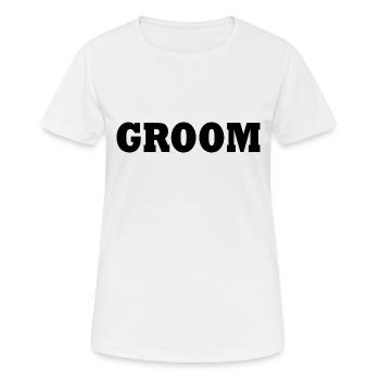 Groom - T-shirt respirant Femme - blanc - Devant - AI Model Female 172 dark (172cm)