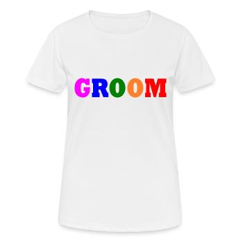 Groom - T-shirt respirant Femme - blanc - Devant - AI Model Female 172 dark (172cm)