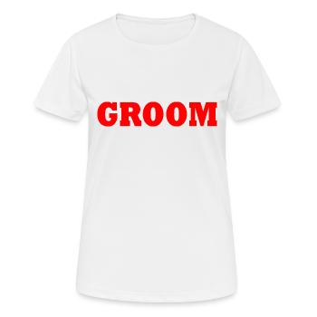 Groom - T-shirt respirant Femme - blanc - Devant - AI Model Female 172 dark (172cm)