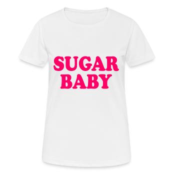 Sugar baby - T-shirt respirant Femme - blanc - Devant - AI Model Female 172 dark (172cm)