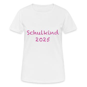 Écolier 2025 - T-shirt respirant Femme - blanc - Devant - AI Model Female 172 dark (172cm)