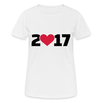 2017 - Women's Breathable T-Shirt - white - Front - AI Model Female 172 dark (172cm)