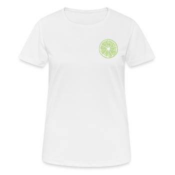 Fruits - Citron vert - T-shirt respirant Femme - blanc - Devant - AI Model Female 172 dark (172cm)