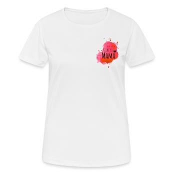Lieblings Mama - Frauen T-Shirt atmungsaktiv - Weiß - Vorne - AI Model Female 172 dark (172cm)