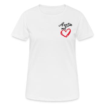 Weltbeste Ärztin Geschenk Ärzte Arzt Geschenkidee - Frauen T-Shirt atmungsaktiv - Weiß - Vorne - AI Model Female 172 dark (172cm)