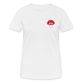Fliegenpilz - Frauen T-Shirt atmungsaktiv - Weiß - Vorne - AI Model Female 172 dark (172cm)