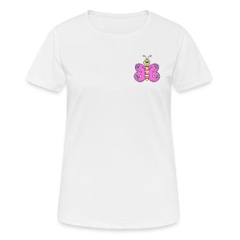 Butterfly Pink - Women's Breathable T-Shirt - white - Front - AI Model Female 172 dark (172cm)