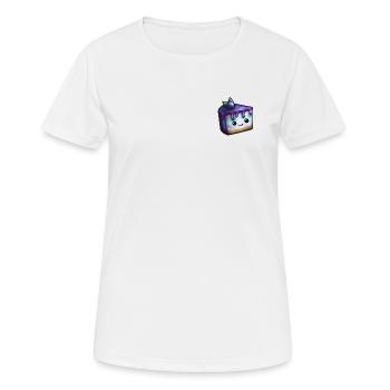 Morceau de gâteau plein de myrtille et de magie - T-shirt respirant Femme - blanc - Devant - AI Model Female 172 dark (172cm)
