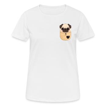 Kawaii Taschen Mobs - Frauen T-Shirt atmungsaktiv - Weiß - Vorne - AI Model Female 172 dark (172cm)