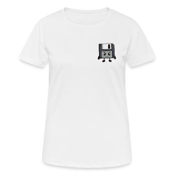 Floppy boyfriend - Women's Breathable T-Shirt - white - Front - AI Model Female 172 dark (172cm)