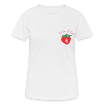 Le féminisme concerne tout le monde ! Vagin doux Dolce Vulvar - T-shirt respirant Femme - blanc - Devant - AI Model Female 172 dark (172cm)