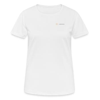 Ich bin kein Roboter. - Frauen T-Shirt atmungsaktiv - Weiß - Vorne - AI Model Female 172 dark (172cm)