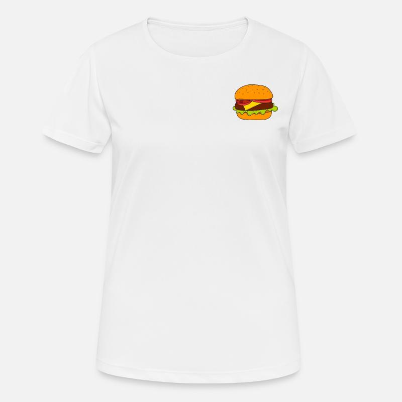 Burger - Women's Breathable T-Shirt - white