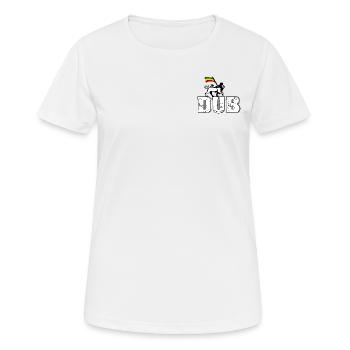 Dub Reggae Lion - Frauen T-Shirt atmungsaktiv - Weiß - Vorne - AI Model Female 172 dark (172cm)