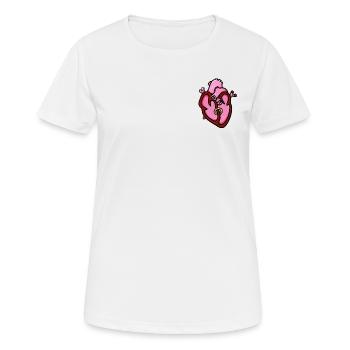 KERN 2 - Frauen T-Shirt atmungsaktiv - Weiß - Vorne - AI Model Female 172 dark (172cm)