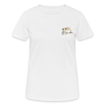 Côté ensoleillé 1 - T-shirt respirant Femme - blanc - Devant - AI Model Female 172 dark (172cm)