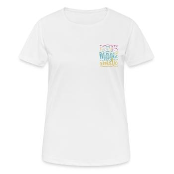 Smile - Women's Breathable T-Shirt - white - Front - AI Model Female 172 dark (172cm)