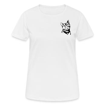 Cat View - Women's Breathable T-Shirt - white - Front - AI Model Female 172 dark (172cm)